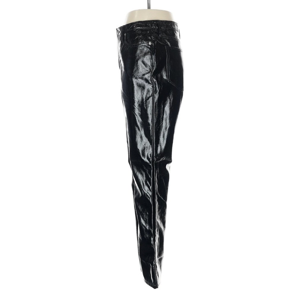 J.Crew Collection Faux Leather Pants High Rise Demi Boot Crop Black Size 28 NWT - Picture 5 of 10